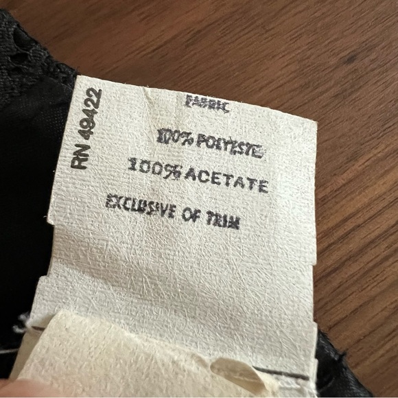 1980's Gunne Sax 50's Style Strapless Black Lace Cocktail Party Dress - Picture 10 of 16